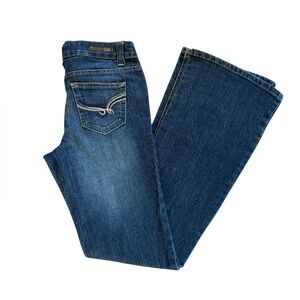 Lei Sophia Hipster Flare Jeans Junior Girls Size 1